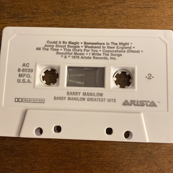 Barry Manilow vintage cassette tape - Picture 4 of 7